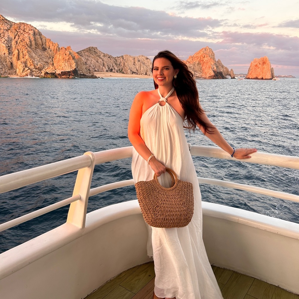 Lulus white halter dress